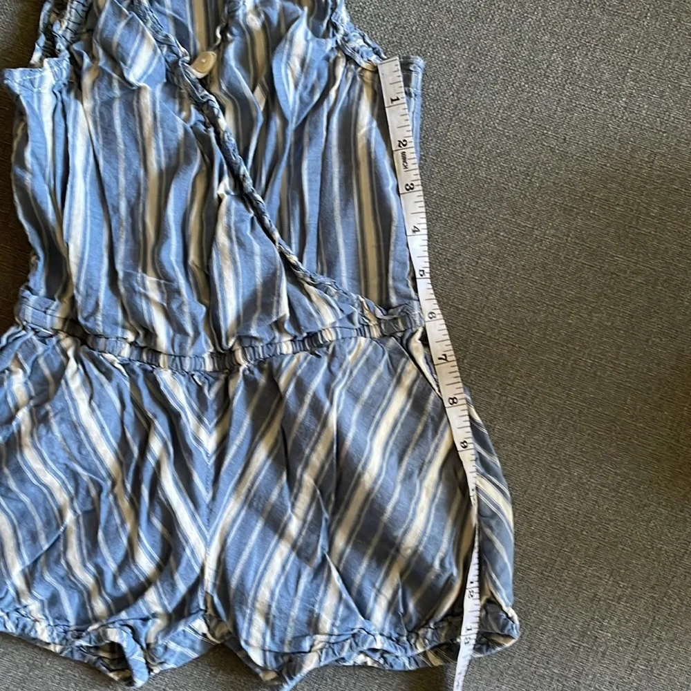 Crewcuts 100% Cotton Denim looking Romper with tie